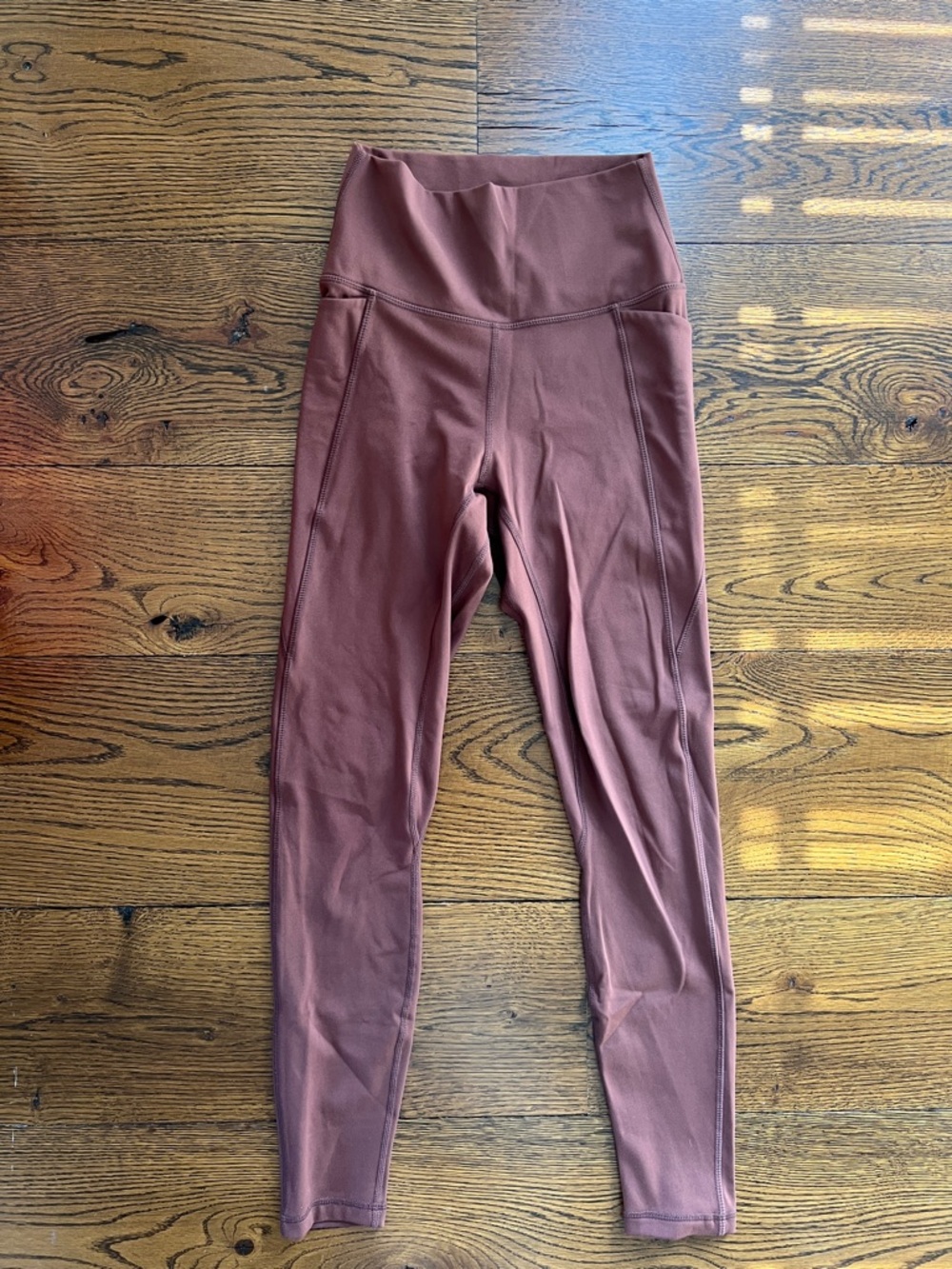 Senita- High Waist Brown Active Leggings